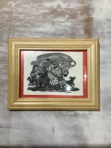 Impresión en bloques de madera arte tiempo de cosecha en República Checa artista desconocido - Imagen 1 de 4