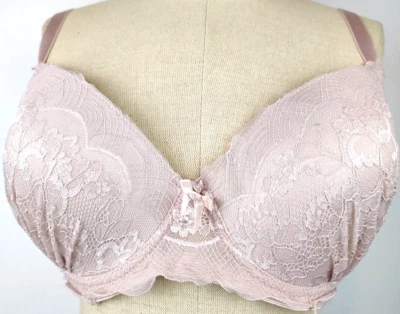 Sujetador camiseta con aros copa plisada rosa RN 72409 sin marca talla 36 DD (24) Foto 1 de 4