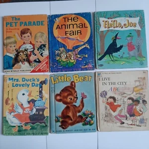 6 Vtg Children Books Pet Parade, Little Bear, Mrs Duck, Animal Fair, More Accept - Picture 1 of 13