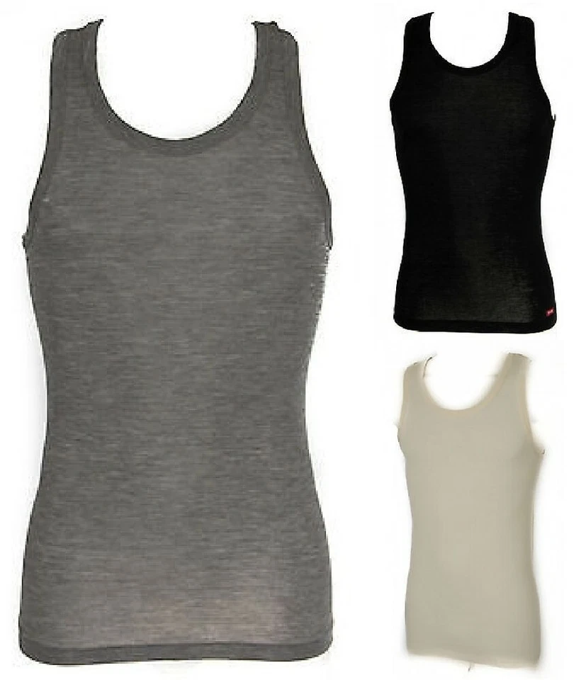 Canottiera uomo spalla larga WSK RAGNO articolo 601592 lana e seta - Immagine 1 di 1