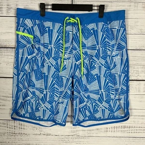 Pantalones cortos de tabla Vineyard Vines para hombre 38 9" entrepierna azul geométrico elástico nadar playa - Imagen 1 de 9