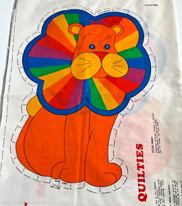 Vintage Cut N Sew Rainbow Brite Rainbow Quilties RAINBOW LION 1970 NEW