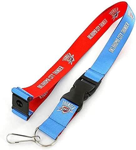 NBA Two-Tone Reversible Breakaway Lanyard w/ Detachable Keychain Cover