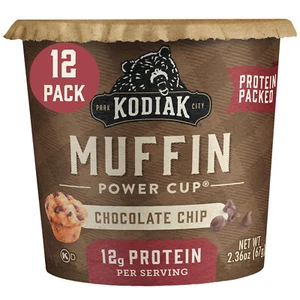 Kodiak Kuchen Minute Muffins, Schokoladenstückchen, 2,36 Unzen (12er Pack) - Bild 1 von 7