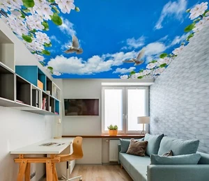 3D Simple Flowers I5882 Ceiling WallPaper Murals Wall Print Decal Deco Erin 2023 - Picture 1 of 6