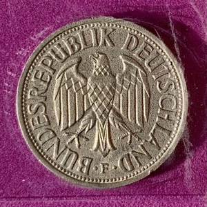 1950F Germany Federal Republic 1 Mark. CCCS Graded AU50. - Picture 1 of 3