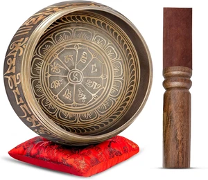 Tibetisches Klangschalen Set Authentic - Handmade in Nepal Klang- & Meditationsschale - - Bild 1 von 12