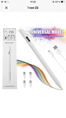 Stylus Pen Stift 2 Generation für iPad 10/9/8/7/6 Pencil für Apple iPad Pro Air - Bild 1 von 4