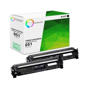 2Pk TCT 051 For Canon ImageClass LBP162dw Black Compatible Toner Cartridge - Picture 1 of 6