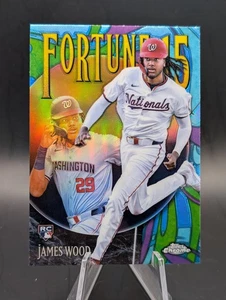 Topps 2025 cromo James Wood Fortune 15 novato radiocontrol Washington Nationals #F15-10 - Imagen 1 de 2