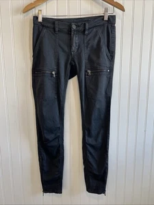 BlankNYC Pants Faded Black Women Size 25 Skinny Zippers - Picture 1 of 8