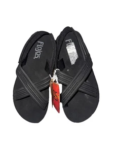 Flojos Original Unisex Kinder Sandalen Schwarz Neu Mit Etikett Größe Jugend 13 - Bild 1 von 4