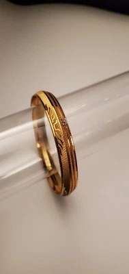 Messing Herren Armreif Punjabi Sikh Kada Armband Stil #14 - Bild 1 von 4