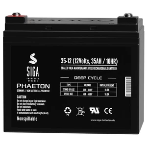 Akku 35Ah 12V AGM USV Batterie AUTO Zusatz Car Hifi Endstufe Verstärker SPV 33Ah - Bild 1 von 5