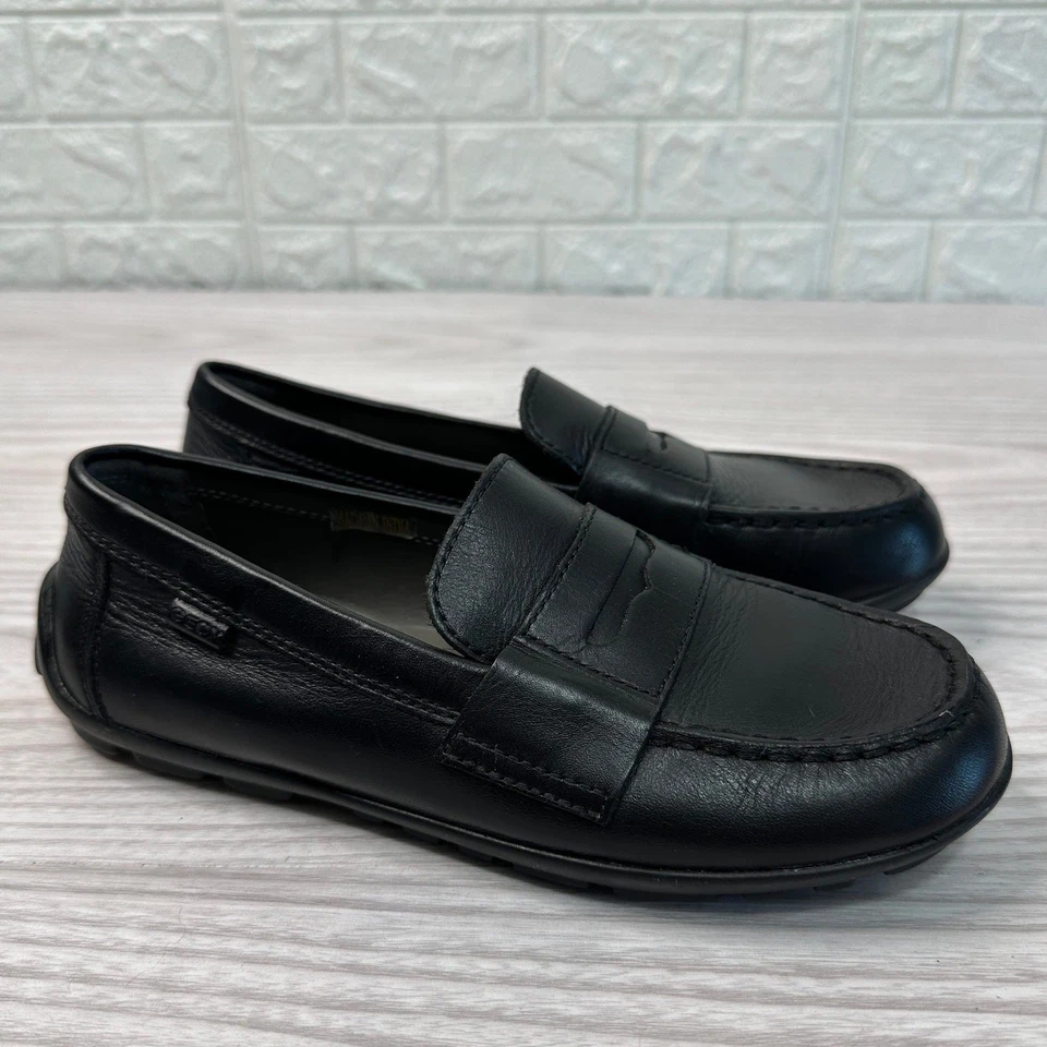 Geox New Fast Boy Leather loafers Kids 33 Black Leather Breathable Antibacterial - Image 1 of 4