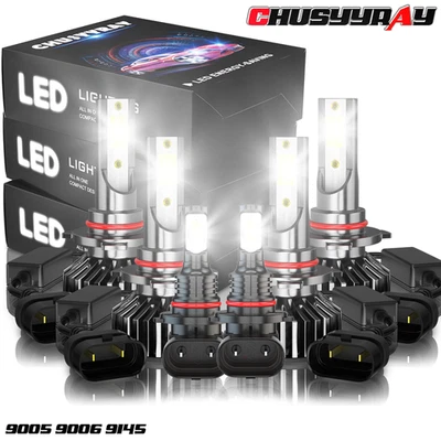 Kit de faros antiniebla LED combinados blancos 6X para Toyota Matrix 2003-2008 Foto 1 de 4