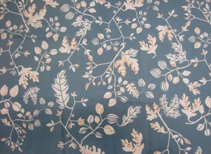 Vintage 2007 Sissi Edholm Lisa Ullenius blau Walddruck BAUMWOLLE Ente STOFF 1 Yd - Bild 1 von 7