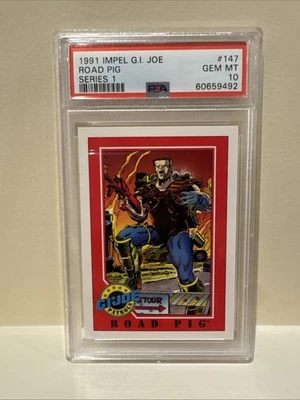 1991 impel gi joe psa 10- Road Pig - Image 1 of 2