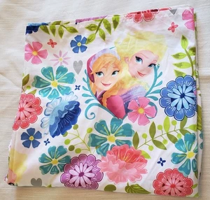 DISNEY Lenzuolo piatto doppio floreale colorato FROZEN Anna Elsa, usato in ottime condizioni - Foto 1 di 1