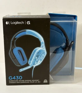 Logitech G430 Surround Sound Black/Blue Over the Ear Gaming Headset *Open Box* - Picture 1 of 12
