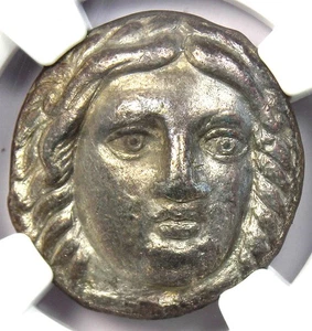 Maussollus Caria AR Tetradrachm Silver Coin 377-352 BC - Certified NGC VF - Picture 1 of 5