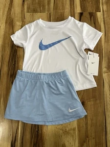 Nike Girls New Top & Skirt Set, Size 4, 6, 6x - Picture 1 of 1