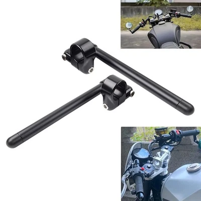 41MM Cafe Racer Bars 7/8" Motor Universal Clip-On Handlebar Fork Tube - Image 1 of 4