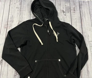 Herren True Religion Hoodie Gr. M Reißverschluss Schwarz Top Zustand 0272 - Bild 1 von 5