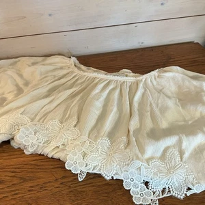 Eri & Ali -Anthropologie XL Bluse Dolan Ärmel Elfenbein Spitze Boho Fließend Romantisch - Bild 1 von 9