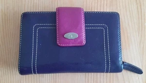 Visconti Purple Pink Soft Leather Purse Wallet Multi Compartment Compact - Picture 1 of 6