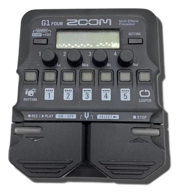 ZOOM G1 FOUR Multi-Effects Processor Pedal 7744 Tested & Works - Image 1 of 4