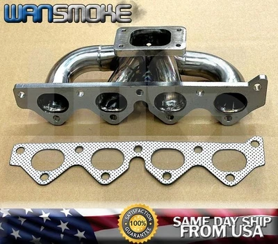 Stainless Turbo Manifold for 97-08 HYUNDAI TIBURON ELANTRA GT 2.0/1.8 G4GF G4GC - Image 1 of 4