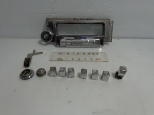 1953 Desoto Mopar Model 821 AM Radio Parts Push Buttons Dial Glass Faceplate - Picture 1 of 5