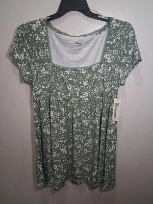 No Boundaries Babydoll Tier Dress Size 2X 20 Green NWT - Image 1 of 4