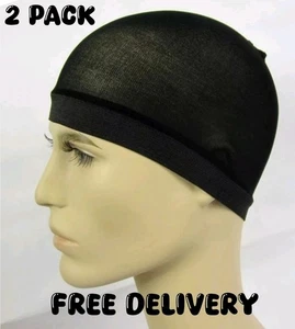 Pack of 2 Black Wave Caps - Flexible Breathable Headband for Ladies & Men New UK - Picture 1 of 2