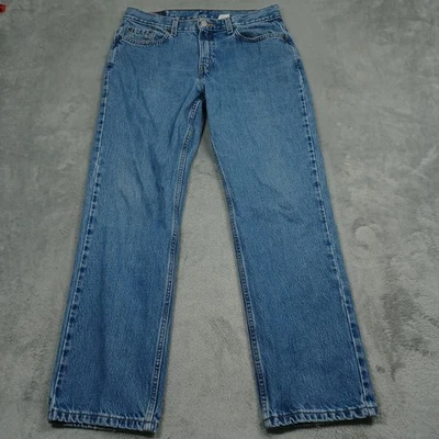 Vintage Levis 505 jeans Womens 12 Blue Denim Low Rise Straight Casual - Image 1 of 4