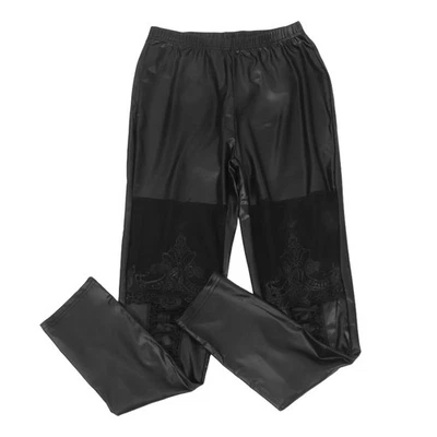  High Waisted Leggings for Women Women's Fleece Lined Woman 9 Point - Image 1 of 4