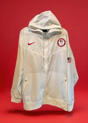 Hombres Equipo EE. UU. Nike 2020 Verano Juegos Olímpicos Windrunner Chaqueta Cremallera Completa - Talla XXL Alta Foto 1 de 4