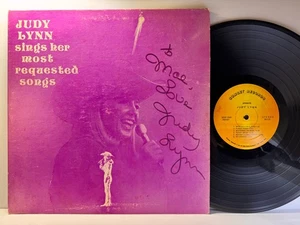 SIGNED Country LP JUDY LYNN Sings Her Most Requested Songs Sunset 1st 1975 VG+ - Picture 1 of 2