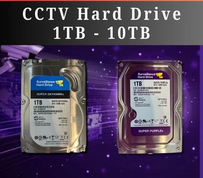 HARD DRIVE 3.5" 1TB 2TB 3TB 4TB 6TB 10TB SATA HDD CCTV DESKTOP PC DVR CCTV NAS U - Image 1 of 2