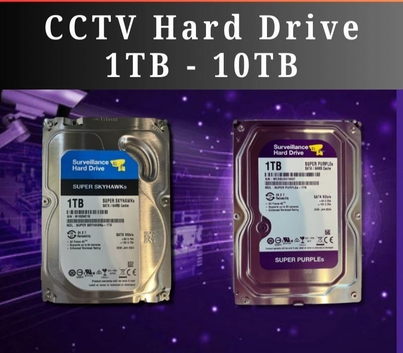 HARD DRIVE 3.5" 1TB 2TB 3TB 4TB 6TB 10TB SATA HDD CCTV DESKTOP PC DVR CCTV NAS U - Image 1 of 2