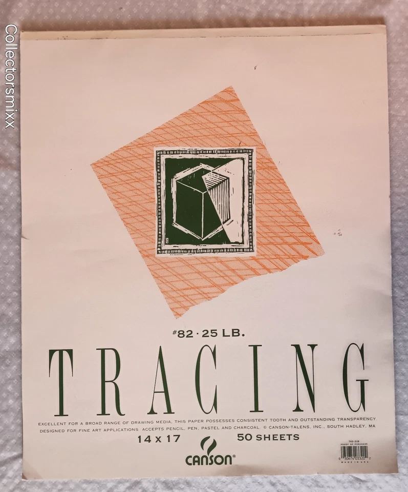 Бумажный коврик для трассировки Canson, 14x17 дюймов, 49 листов, художественная бумага для взрослых и студентов - Изображение 1 из 3