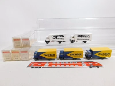 5X Wiking H0 1:87 18 434 Furgone MB LP: Dachser + Objecta Mint + Box #CZ26-0,5 - Immagine 1 di 4