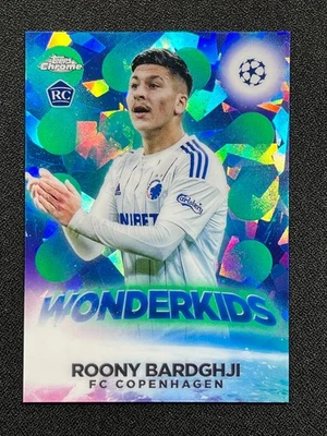2022-23 Topps Chrome Sapphire Edition Roony Bardghji RC /70 Green Wonderkids - Image 1 of 3