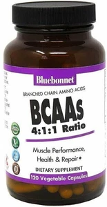 Bluebonnet BCAAS Vitamin Capsules, 120 Count - Picture 1 of 5