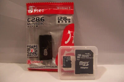 SMART CARD MICRO SD CARD 4GB EASY DOWNLOADING WITH SD CARD AND USB ADAPTERS NEW - Image 1 of 2
