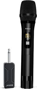 🔥Bietrun WXM04 Wireless Microphone Only for Mic Input UHF Metal Dynamic Black🔥 - Picture 1 of 8
