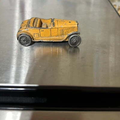 Vintage Tootsietoy 1930s Orange Buick Convertible #102 Metal Original 2.25" Long - Image 1 of 4