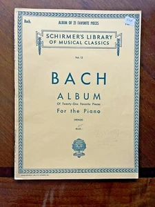 Bach - Album of 21 Favorite Pieces for the Piano - Volume 12 - Picture 1 of 4