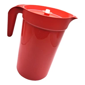 Tupperware Classic Push Button Pitcher One Gallon with Infuser Insert Red - Picture 1 of 9